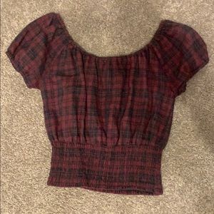 Aeropostale Plaid Crop
